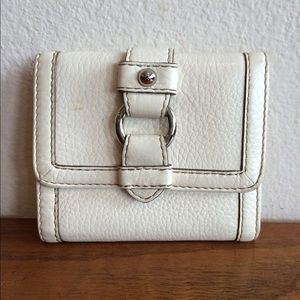Banana Republic White Leather Wallet