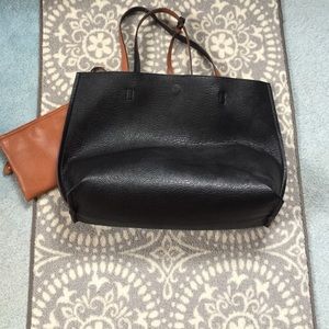 ModCloth Reversible Tote bag & attached wristlet