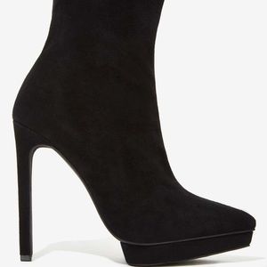 Black Jeffrey Campbell Vixen Suede Boot