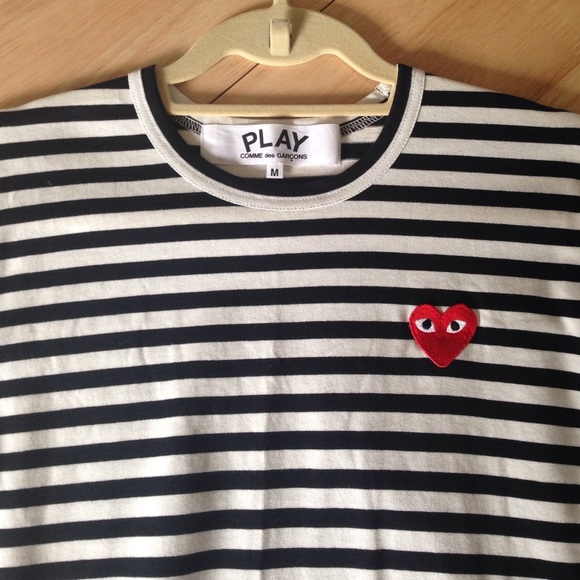 Commes des Garçon BW Long Sleeve Striped Shirt