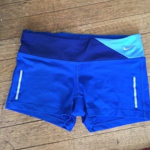 Blue nike shorts