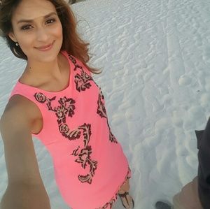 Gianni Bini hot pink cocktail dress