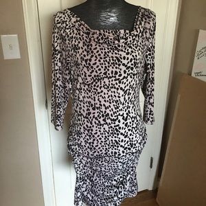 Dalmatian Dot Print Body Con Dress