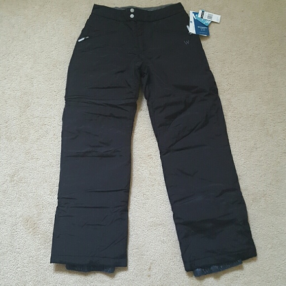 White Sierra black ski pants in small