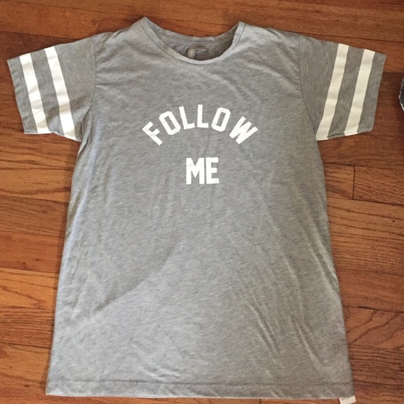 ASOS Tops - New "Follow Me" ASOS Grey Sporty tee 👤