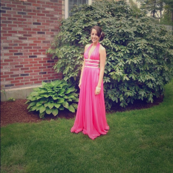 Coral Prom dress