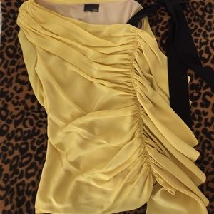 Fendi Yellow Ruffle Top