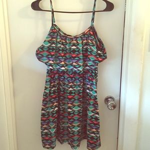 Geometric pattern summer dress