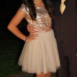 Rose Gold Sequin Dress