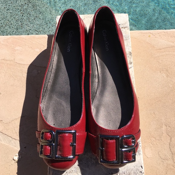 Calvin Klein Shoes - Red Calvin Klein flats