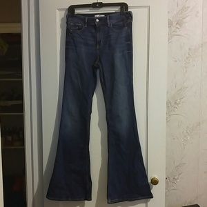 Dark highwaisted flare Hollister jeans