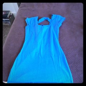 Blue mini dress