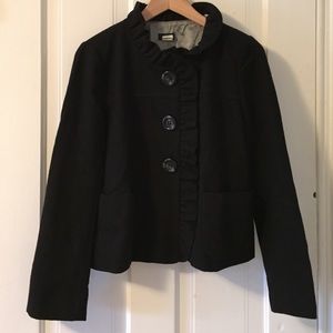 J.Crew size 8 cropped jacket black