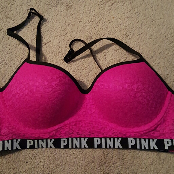 Pink bra