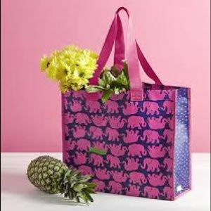 NWT Lilly Pulitzer Pink Elephant Market Bag
