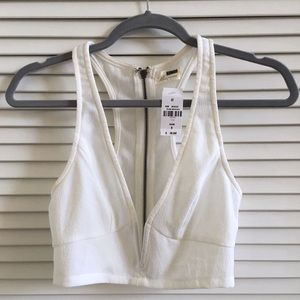 Crop Top with Deep V (x2)