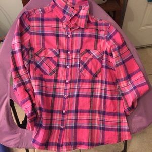 Multi spring colored button up shirt!!!!!!!!!!!!!!