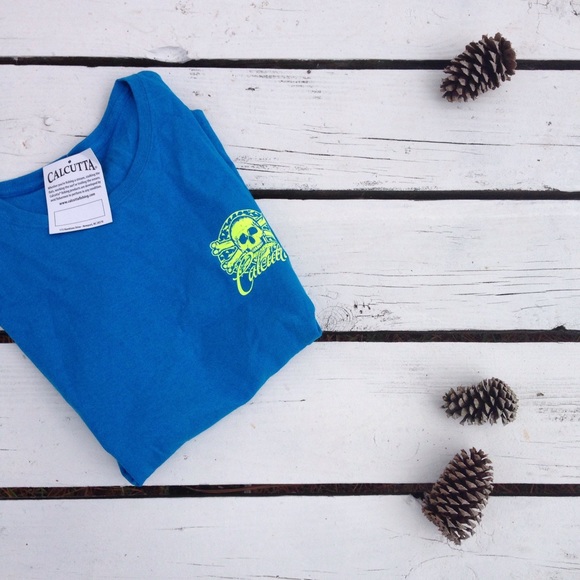 🎣aqua blue Calcutta Tee - Picture 1 of 3