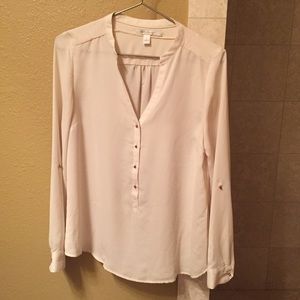 Lauren Conrad cream colored blouse