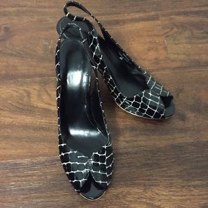 Enzo Angiolini Alligator Slingbacks