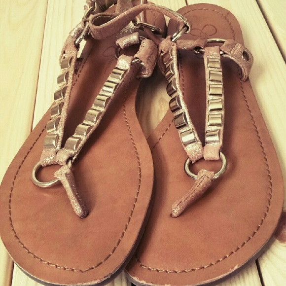 Gold sandals