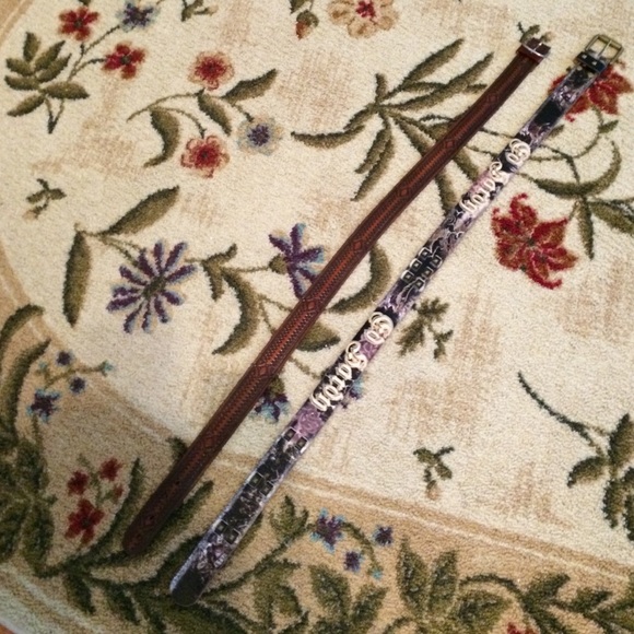 One mans belt. One Ed Hardy Belt