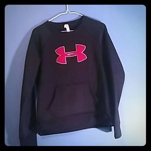 Under Armour Sweatshirt Black and Pink
