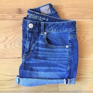 American Eagle jean shorts.