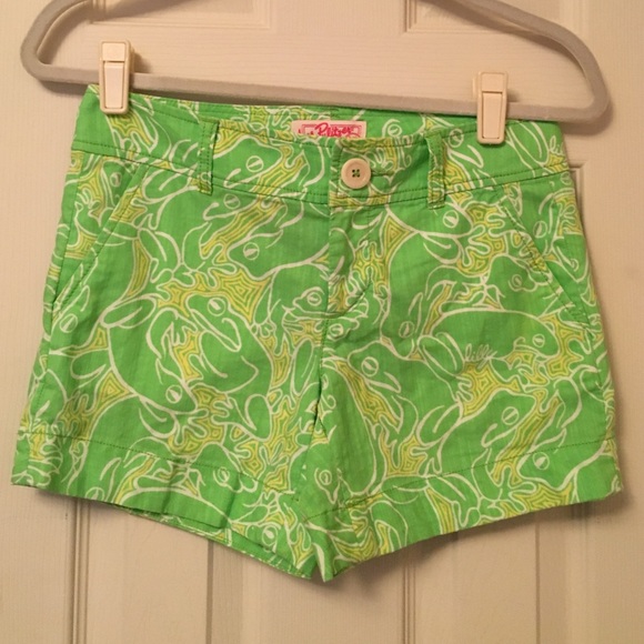 Green and yellow Lilly Pulitzer shorts