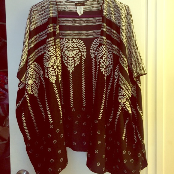 Sheer Kimono Style Cardigan