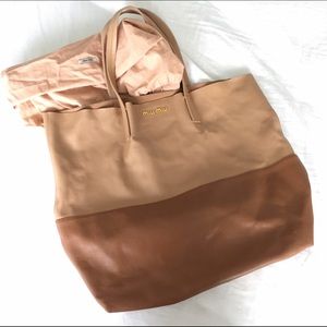 ❌SOLD❌ MIU MIU Shopper tote bag color block