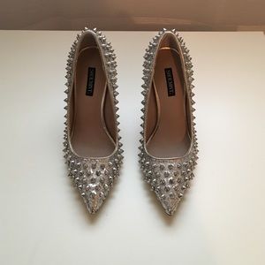 Glitter Spiked Heels