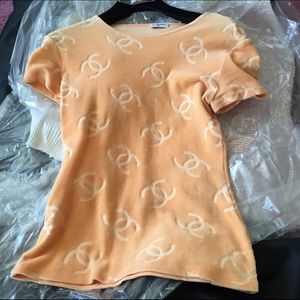 Chanel orange shirt