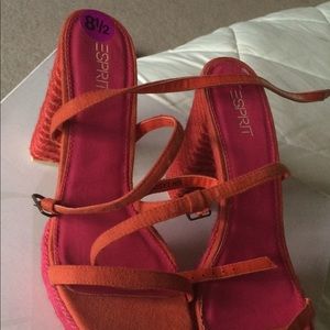 Woman's pink 8 1/2 ESPRIT sandals