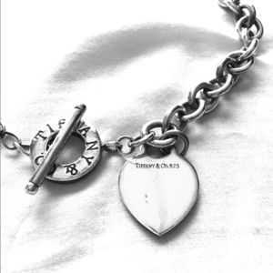Vintage Authentic Tiffany & Co heart necklace