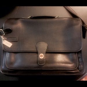 Vintage Coach leather briefcase messenger bag