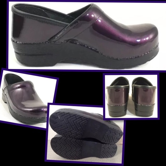 Dansko Patent Leather Shoes Purple SIZE 38~7.5-8