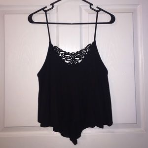 Crop flowy blouse