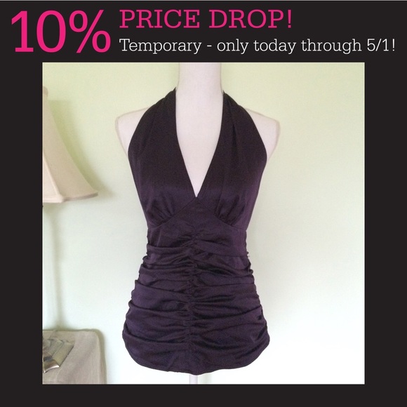 Express purple halter top