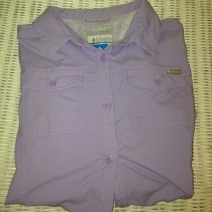 Lilac Columbia Fishing Shirt