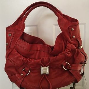 LOWER PRICE B. Makowsky medium red shoulder bag