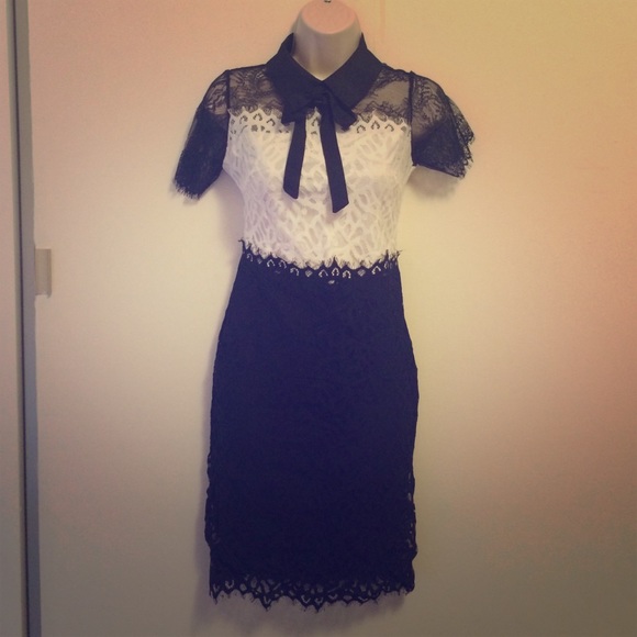 Black & White Lace dress