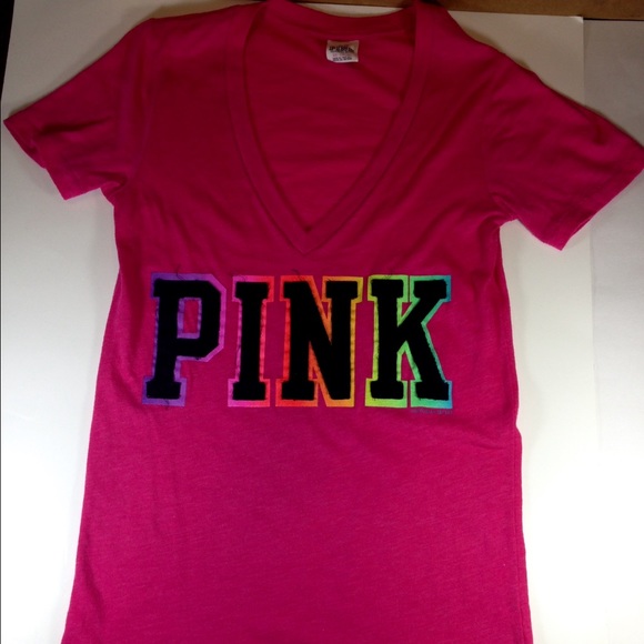 Victoria's Secret Pink V-Neck Tee XS - Very New