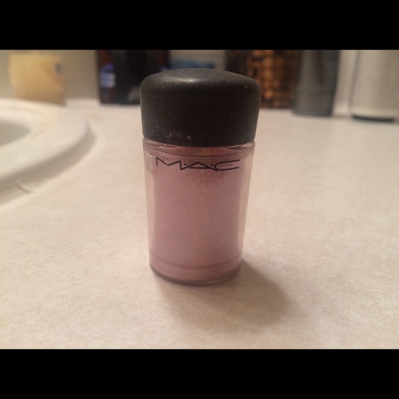 Pink loose glitter by MAC.