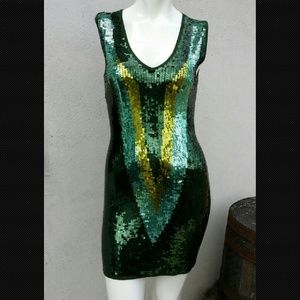 Green Sequin Dress
