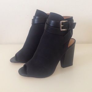 JustFab open toe bootie.