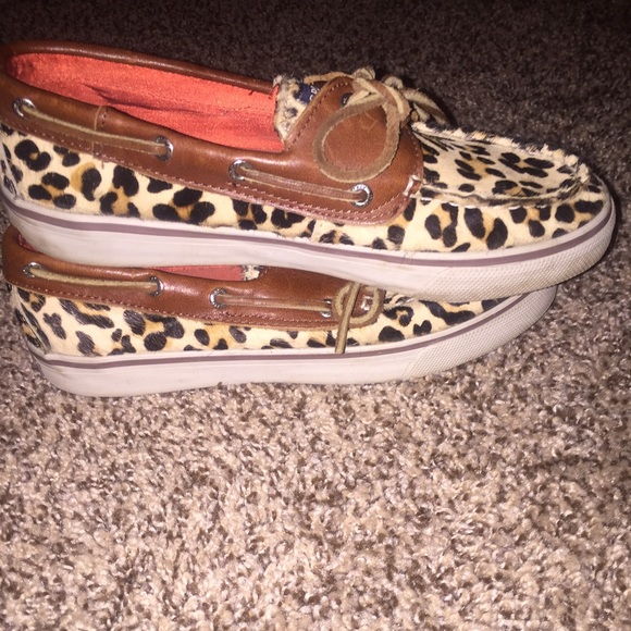 Sperry Top-Siders Cheetah Print Boat Shoes - Picture 2 of 2