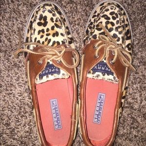Sperry Top-Siders Cheetah Print Boat Shoes