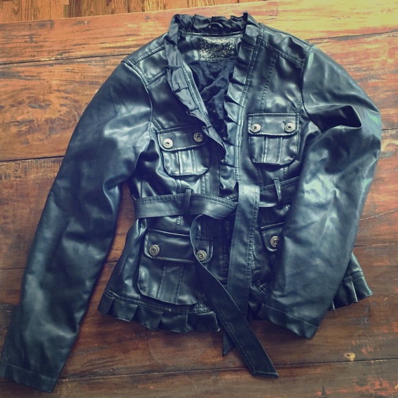 Black Pleather Jacket