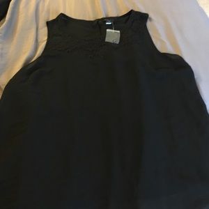 NWT black lace top